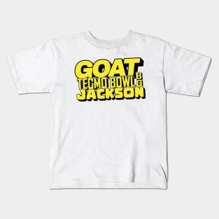 Goat Tecmo Bowl Bo Jackson Kids T-Shirt